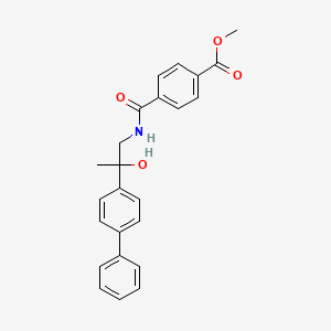Methyl 4-((2-([1,1'-biphenyl]-4-yl)-2-hydroxypropyl)carbamoyl)benzoate