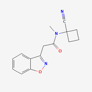 2-(1,2-benzoxazol-3-yl)-N-(1-cyanocyclobutyl)-N-methylacetamide