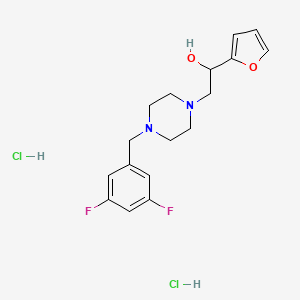 2-(4-(3,5-Difluorobenzyl)piperazin-1-yl)-1-(furan-2-yl)ethanol dihydrochloride