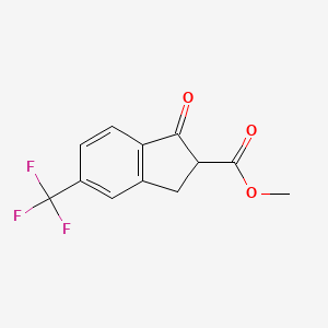 Methyl 3-oxo-6-(trifluoromethyl)-1,2-dihydroindene-2-carboxylate