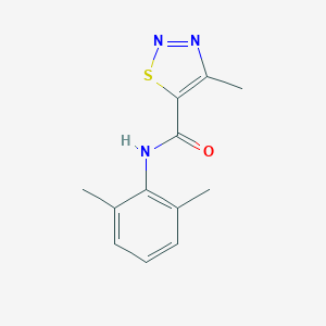 molecular formula C12H13N3OS B286999 N-(2,6-dimethylphenyl)-4-methyl-1,2,3-thiadiazole-5-carboxamide 