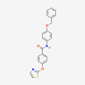 N-(4-(benzyloxy)phenyl)-4-(thiazol-2-yloxy)benzamide