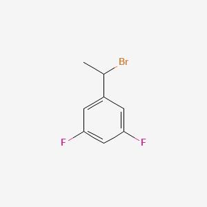 molecular formula C8H7BrF2 B2869994 1-(1-Bromoethyl)-3,5-difluorobenzene CAS No. 1160516-12-0