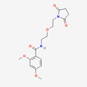 N-(2-(2-(2,5-dioxopyrrolidin-1-yl)ethoxy)ethyl)-2,4-dimethoxybenzamide