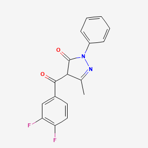 4-(3,4-difluorobenzoyl)-3-methyl-1-phenyl-1H-pyrazol-5(4H)-one