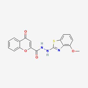 N'-(4-methoxybenzo[d]thiazol-2-yl)-4-oxo-4H-chromene-2-carbohydrazide