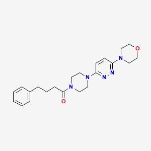 1-(4-(6-Morpholinopyridazin-3-yl)piperazin-1-yl)-4-phenylbutan-1-one