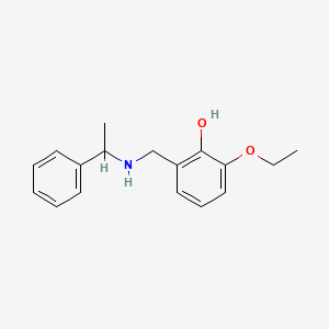 2-Ethoxy-6-{[(1-phenylethyl)amino]methyl}phenol