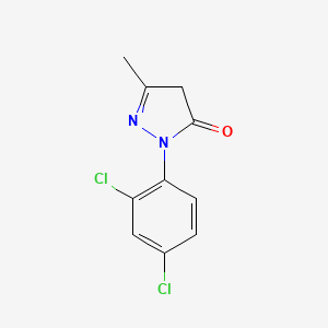 molecular formula C10H8Cl2N2O B2870042 2-(2,4-二氯苯基)-5-甲基-4H-吡唑-3-酮 CAS No. 14580-19-9