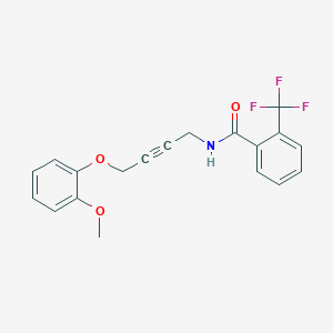 N-(4-(2-methoxyphenoxy)but-2-yn-1-yl)-2-(trifluoromethyl)benzamide