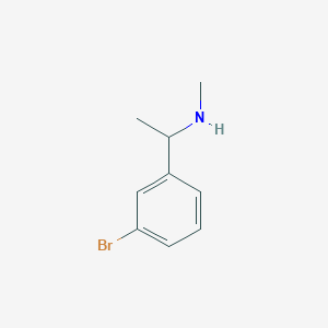 molecular formula C9H12BrN B2870053 1-(3-bromophenyl)-N-methylethanamine CAS No. 118761-98-1