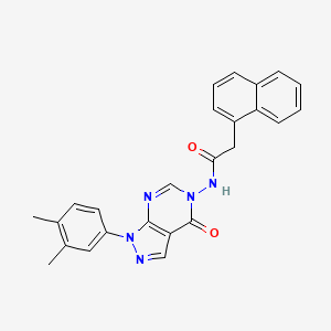 N-(1-(3,4-dimethylphenyl)-4-oxo-1H-pyrazolo[3,4-d]pyrimidin-5(4H)-yl)-2-(naphthalen-1-yl)acetamide