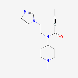 N-(2-Imidazol-1-ylethyl)-N-(1-methylpiperidin-4-yl)but-2-ynamide