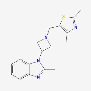 2,4-Dimethyl-5-[[3-(2-methylbenzimidazol-1-yl)azetidin-1-yl]methyl]-1,3-thiazole