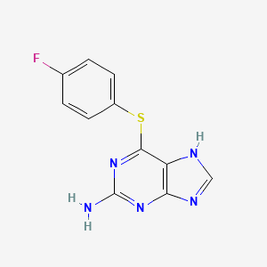 6-[(4-fluorophenyl)sulfanyl]-9H-purin-2-ylamine