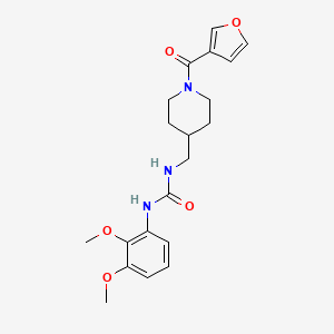 molecular formula C20H25N3O5 B2870088 1-(2,3-Dimethoxyphenyl)-3-((1-(furan-3-carbonyl)piperidin-4-yl)methyl)urea CAS No. 1396885-60-1
