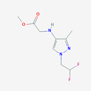 Methyl 2-[[1-(2,2-difluoroethyl)-3-methylpyrazol-4-yl]amino]acetate