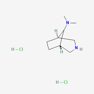 molecular formula C9H20Cl2N2 B2870096 (8-syn)-N,N-二甲基-3-氮杂双环[3.2.1]辛烷-8-胺二盐酸盐 CAS No. 1609403-46-4