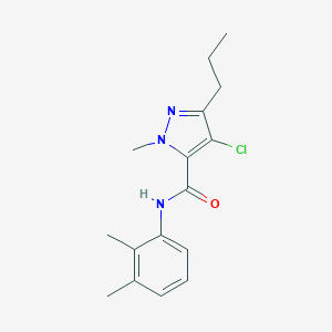 molecular formula C16H20ClN3O B287010 4-chloro-N-(2,3-dimethylphenyl)-1-methyl-3-propyl-1H-pyrazole-5-carboxamide 
