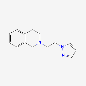 2-(2-(1H-pyrazol-1-yl)ethyl)-1,2,3,4-tetrahydroisoquinoline