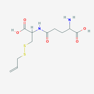 molecular formula C11H18N2O5S2 B2870116 L-gamma-Glutamyl-S-allylthio-L-cysteine CAS No. 94504-37-7