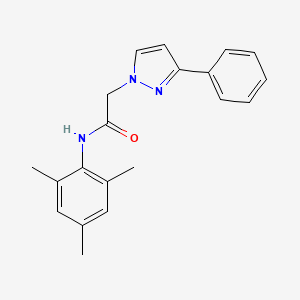 molecular formula C20H21N3O B2870118 N-mesityl-2-(3-phenyl-1H-pyrazol-1-yl)acetamide CAS No. 1354488-56-4