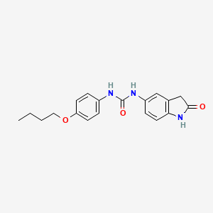 molecular formula C19H21N3O3 B2870127 1-(4-丁氧基苯基)-3-(2-氧代吲哚林-5-基)脲 CAS No. 1173062-41-3