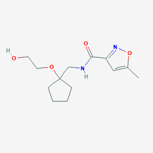 N-((1-(2-hydroxyethoxy)cyclopentyl)methyl)-5-methylisoxazole-3-carboxamide