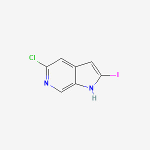 molecular formula C7H4ClIN2 B2870145 5-氯-2-碘-1H-吡咯并[2,3-c]吡啶 CAS No. 1934794-74-7
