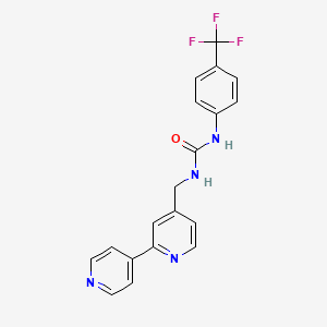 1-([2,4'-Bipyridin]-4-ylmethyl)-3-(4-(trifluoromethyl)phenyl)urea
