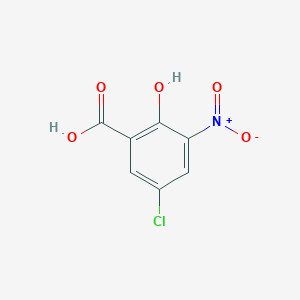 molecular formula C7H4ClNO5 B2870157 5-氯-2-羟基-3-硝基苯甲酸 CAS No. 7195-78-0