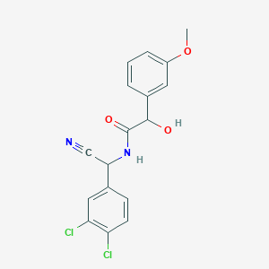 molecular formula C17H14Cl2N2O3 B2870159 N-[Cyano-(3,4-dichlorophenyl)methyl]-2-hydroxy-2-(3-methoxyphenyl)acetamide CAS No. 2224155-42-2