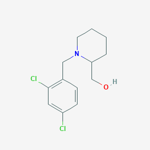 molecular formula C13H17Cl2NO B2870170 [1-(2,4-Dichloro-benzyl)-piperidin-2-yl]-methanol CAS No. 415712-00-4