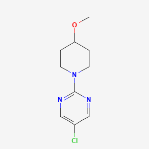 molecular formula C10H14ClN3O B2870175 5-Chloro-2-(4-methoxypiperidin-1-yl)pyrimidine CAS No. 2034421-36-6