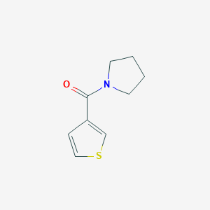 molecular formula C9H11NOS B2870180 吡咯烷-1-基（噻吩-3-基）甲苯酮 CAS No. 78909-14-5