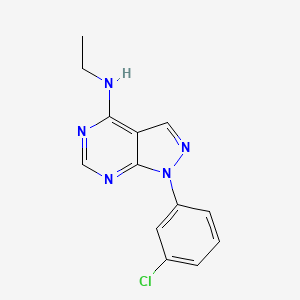 1-(3-chlorophenyl)-N-ethyl-1H-pyrazolo[3,4-d]pyrimidin-4-amine