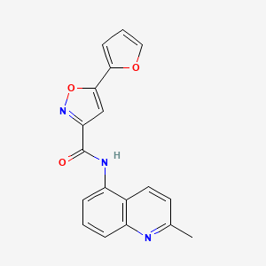 5-(furan-2-yl)-N-(2-methylquinolin-5-yl)isoxazole-3-carboxamide