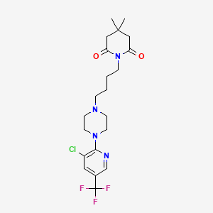 1-(4-{4-[3-chloro-5-(trifluoromethyl)-2-pyridinyl]piperazino}butyl)-4,4-dimethyldihydro-2,6(1H,3H)-pyridinedione