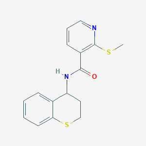 N-(3,4-dihydro-2H-1-benzothiopyran-4-yl)-2-(methylsulfanyl)pyridine-3-carboxamide