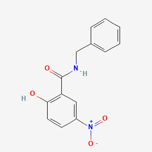 molecular formula C14H12N2O4 B2870229 N-benzyl-2-hydroxy-5-nitrobenzamide CAS No. 13156-81-5