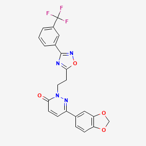 N-isobutyl-1-{3-[(phenylsulfonyl)amino]benzoyl}piperidine-4-carboxamide