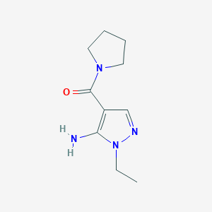 1-Ethyl-4-(pyrrolidin-1-ylcarbonyl)-1H-pyrazol-5-amine