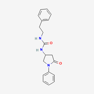 1-(5-Oxo-1-phenylpyrrolidin-3-yl)-3-phenethylurea