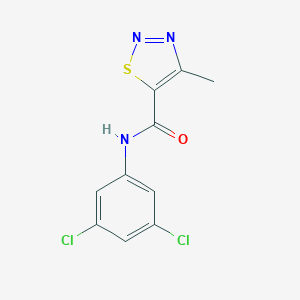 molecular formula C10H7Cl2N3OS B287026 N-(3,5-dichlorophenyl)-4-methyl-1,2,3-thiadiazole-5-carboxamide 