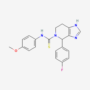 4-(4-fluorophenyl)-N-(4-methoxyphenyl)-6,7-dihydro-3H-imidazo[4,5-c]pyridine-5(4H)-carbothioamide