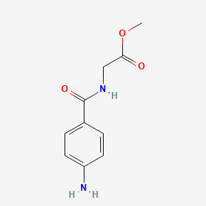 molecular formula C10H12N2O3 B2870261 Methyl 2-[(4-aminobenzoyl)amino]acetate CAS No. 5259-86-9