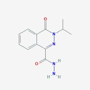 molecular formula C12H14N4O2 B2870264 4-Oxo-3-(propan-2-yl)-3,4-dihydrophthalazine-1-carbohydrazide CAS No. 565193-46-6