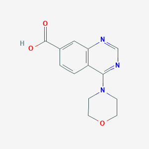 molecular formula C13H13N3O3 B2870265 4-morpholin-4-ylquinazoline-7-carboxylic Acid CAS No. 941237-08-7