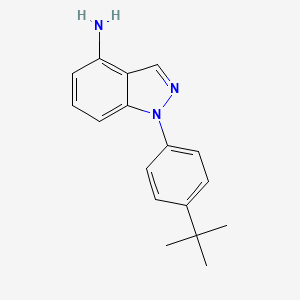 molecular formula C17H19N3 B2870268 1-(4-tert-butylphenyl)-1H-indazol-4-amine CAS No. 1203662-00-3