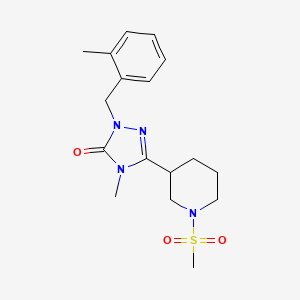 4-methyl-1-(2-methylbenzyl)-3-(1-(methylsulfonyl)piperidin-3-yl)-1H-1,2,4-triazol-5(4H)-one